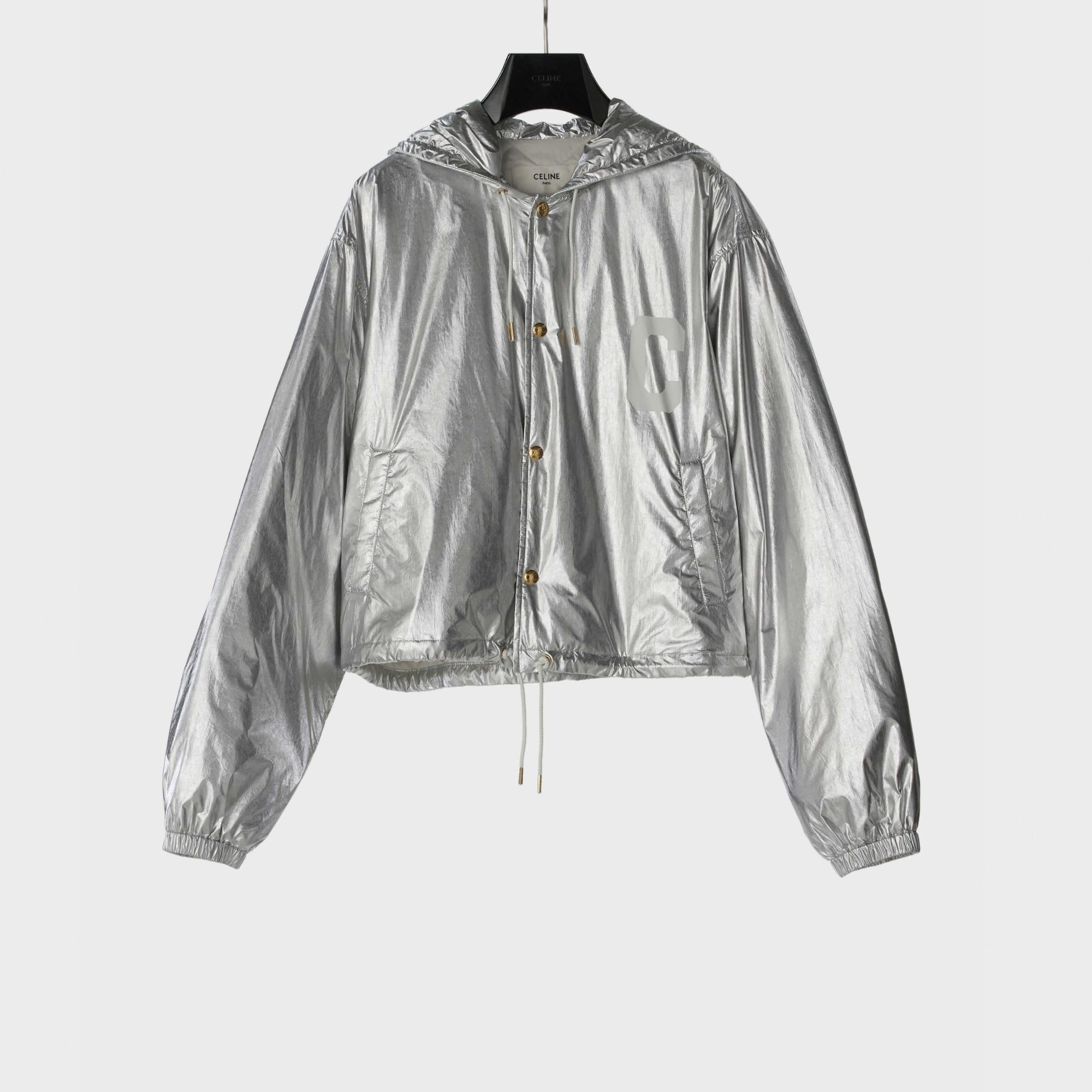Cropped Skate Jacket - Silver